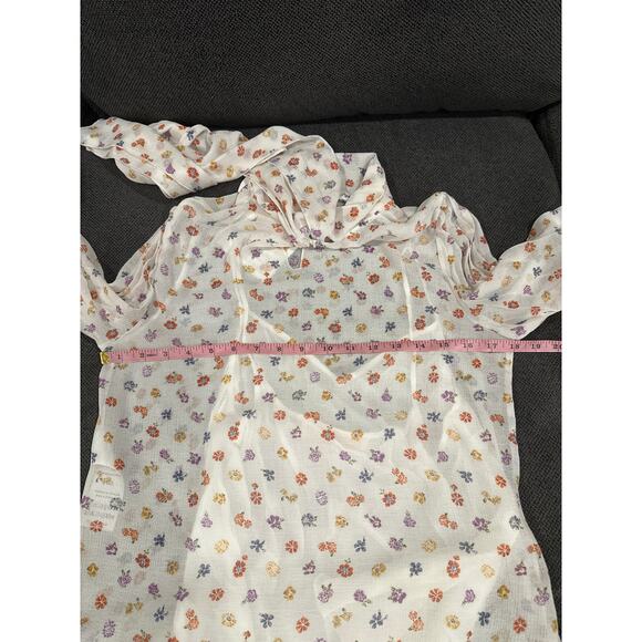 SEE BY CHLOE Bow Floral-Print Georgette Blouse Size FR 36 Small US 4 - Picture 13 of 15